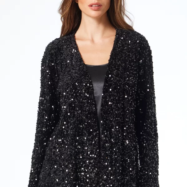 Anna Raxevsky ΒΕΛΟΥΔΙΝΗ ΖΑΚΕΤΑ ΜΕ ΠΑΓΙΕΤΑ