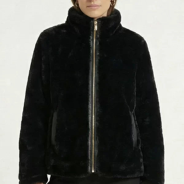 Anna Raxevsky ΜΑΥΡΗ ΓΟΥΝΑ ΜΕ ΔΕΡΜΑΤΙΝΗ