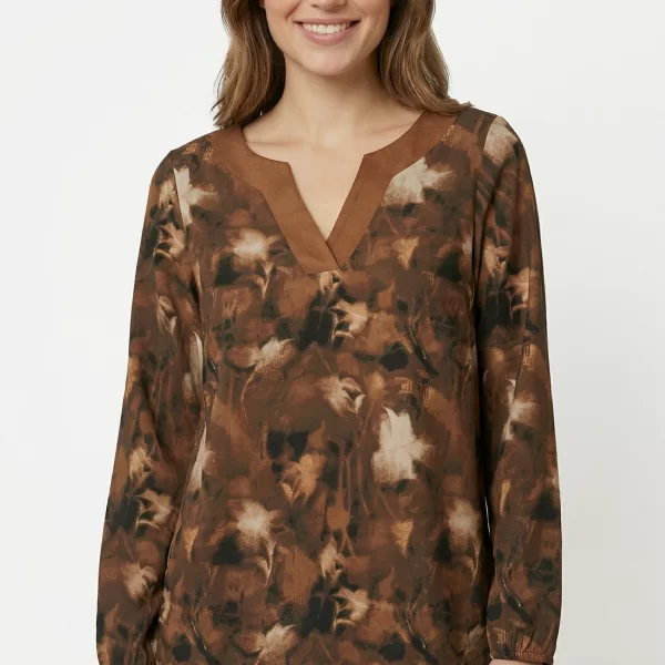 Anna Raxevsky ΚΑΦΕ ΦΛΟΡΑΛ ΜΠΛΟΥΖΑ ΜΕ ΦΑΣΑ