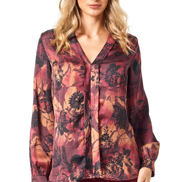 Anna Raxevsky ΦΛΟΡΑΛ ΣΑΤΕΝ ΜΠΛΟΥΖΑ ΜΕ ΠΑΤΙΛΕΤΑ