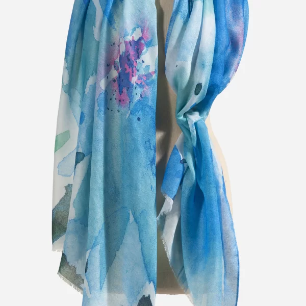 Anna Raxevsky ΜΠΛΕ ΕΣΑΡΠΑ ΜΕ ΡΟΖ, ΛΕΥΚΑ ΚΑΙ ΠΡΑΣΙΝΑ ΣΧΕΔΙΑ