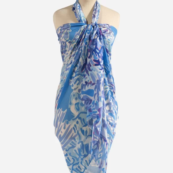 Anna Raxevsky ΜΠΛΕ ΕΣΑΡΠΑ ΜΕ ΛΕΥΚΑ ΚΑΙ ΜΩΒ ΣΧΕΔΙΑ