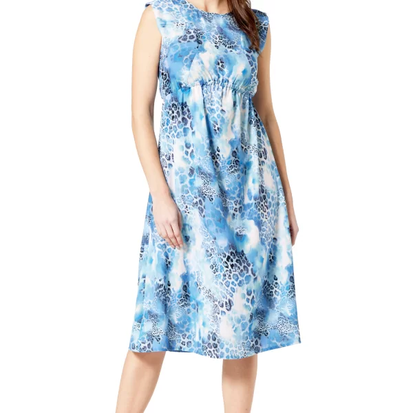 Anna Raxevsky ΜΠΛΕ ΛΕΟΠΑΡ ΑΜΑΝΙΚΟ ΦΟΡΕΜΑ ΜΕ ΛΑΣΤΙΧΟ ΣΤΗΝ ΜΕΣΗ