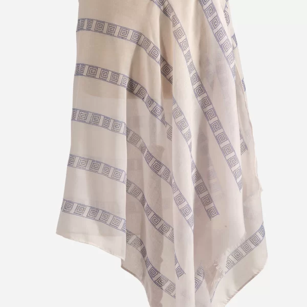 Anna Raxevsky ΛΕΥΚΗ ΕΣΑΡΠΑ ΜΕ ΜΑΙΑΝΔΡΟΥΣ