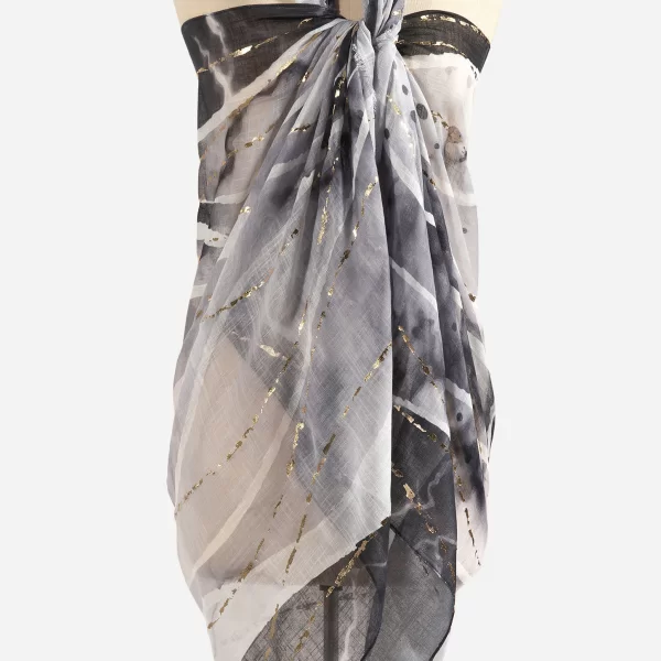 Anna Raxevsky ΜΑΥΡΗ ΚΑΙ ΛΕΥΚΗ ΕΣΑΡΠΑ ΜΕ ΧΡΥΣΕΣ ΛΕΠΤΟΜΕΡΕΙΕΣ