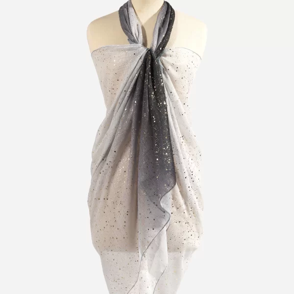 Anna Raxevsky ΛΕΥΚΗ ΚΑΙ ΜΑΥΡΗ ΕΣΑΡΠΑ ΜΕ ΧΡΥΣΕΣ ΠΙΤΣΙΛΙΕΣ