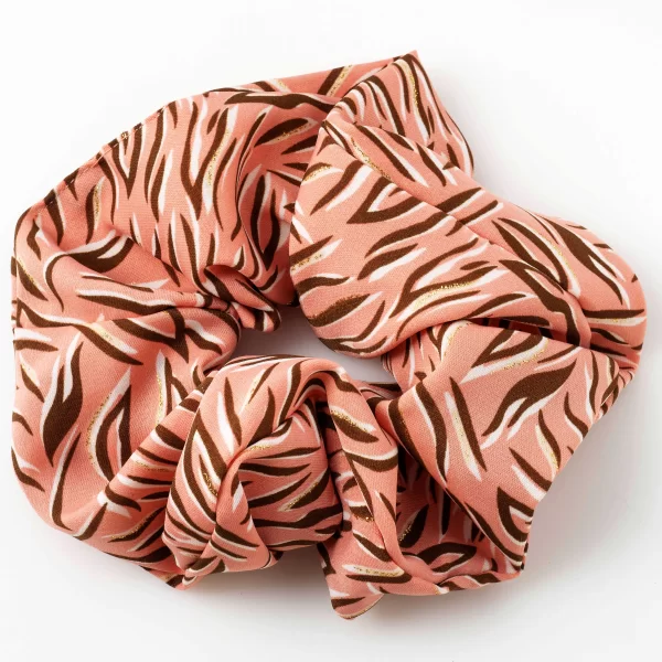 Anna Raxevsky ΡΟΖ ΤΙΓΡΕ SCRUNCHIE