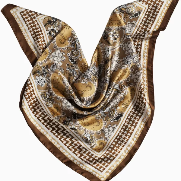 Anna Raxevsky ΧΡΥΣΟ ΜΑΝΤΗΛΙ ΛΑΙΜΟΥ ΜΕ ΜΕΤΑΞΩΤΗ ΥΦΗ ΜΕ ΣΧΕΔΙΑ ΣΕ ΓΗΙΝΑ ΧΡΩΜΑΤΑ