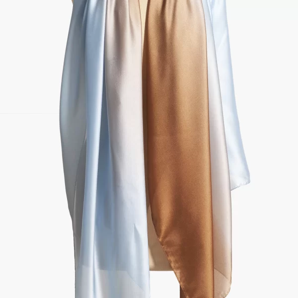 Anna Raxevsky ΕΣΑΡΠΑ ΜΕ ΜΕΤΑΞΩΤΗ ΥΦΗ ΣΕ ΓΑΛΑΖΙΟ ΚΑΙ ΧΡΥΣΟ ΧΡΩΜΑ