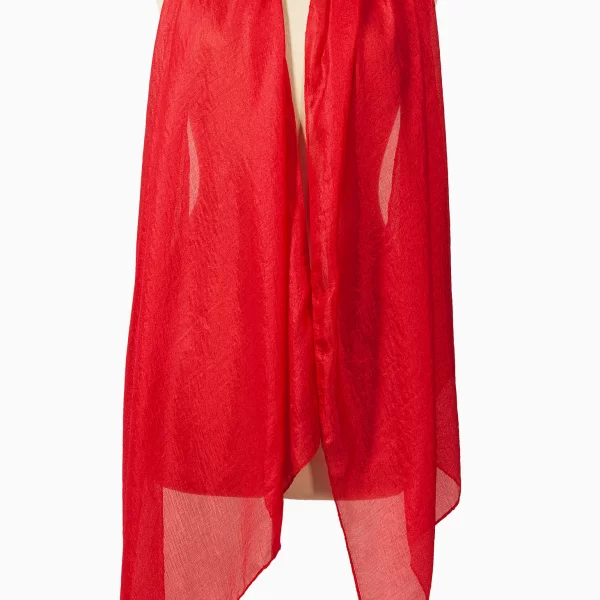 Anna Raxevsky ΚΟΚΚΙΝΗ ΕΣΑΡΠΑ ΜΕ ΜΕΤΑΞΩΤΗ ΥΦΗ