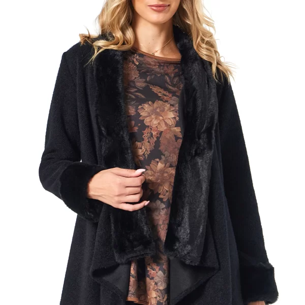 Anna Raxevsky ΜΑΥΡΗ ΠΛΕΚΤΗ ΖΑΚΕΤΑ ΜΕ ΓΟΥΝΙΝΕΣ ΛΕΠΤΟΜΕΡΕΙΕΣ