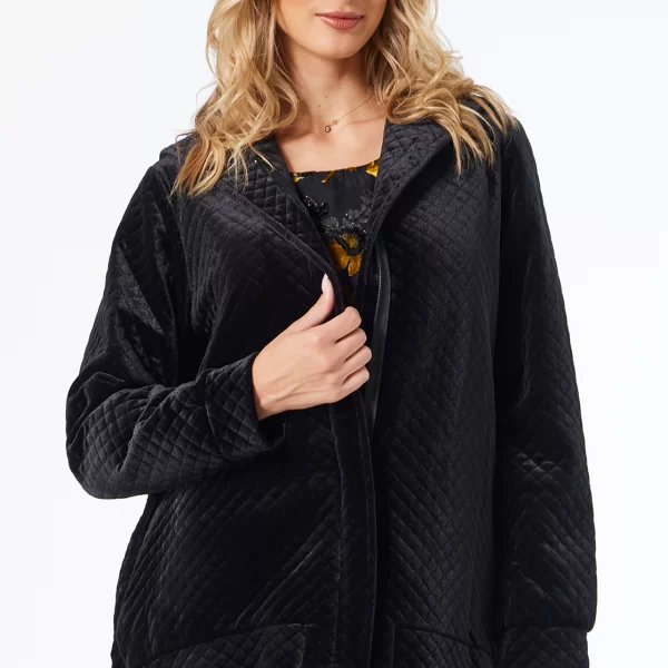 Anna Raxevsky ΜΑΥΡΟ ΒΕΛΟΥΔΙΝΟ ΚΑΠΙΤΟΝΕ ΜΠΟΥΦΑΝ