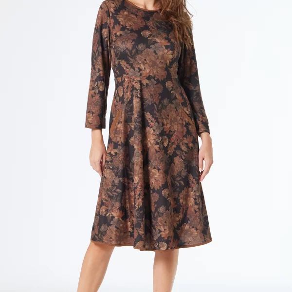 Anna Raxevsky ΦΛΟΡΑΛ ΠΛΕΚΤΟ ΦΟΡΕΜΑ ΜΕ ΤΣΕΠΕΣ