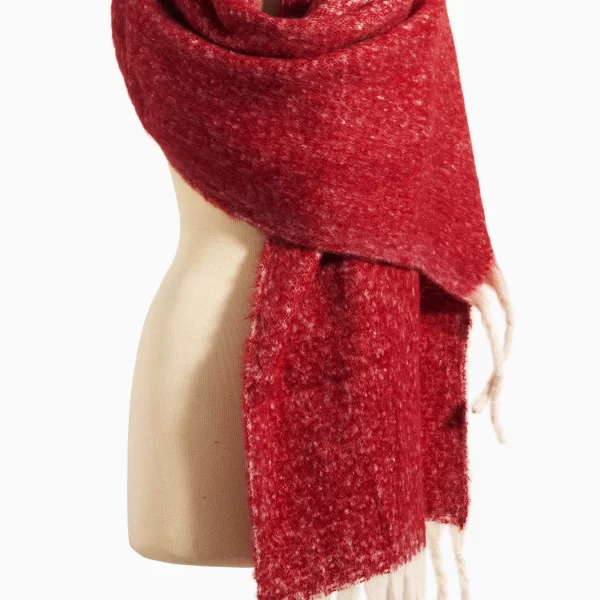 Anna Raxevsky ΚΟΚΚΙΝΟ ΚΑΣΚΟΛ ΜΕ ΕΚΡΟΥ ΚΡΟΣΙΑ