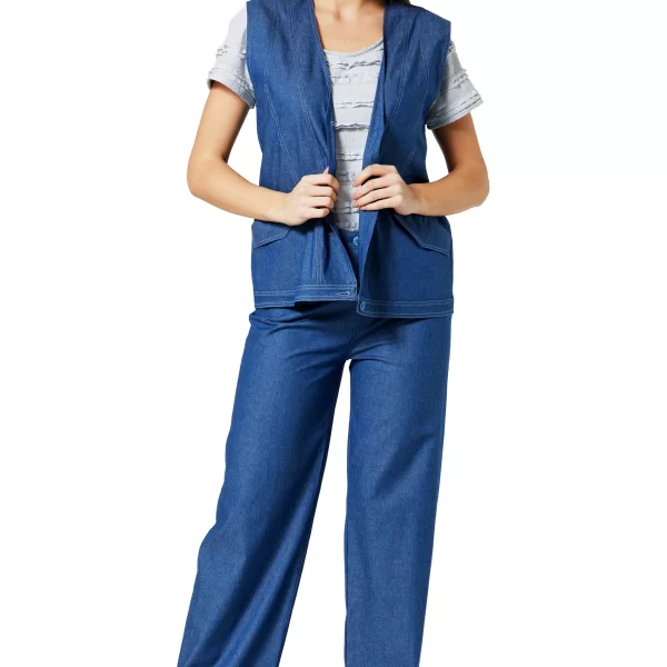 Anna Raxevsky ΓΙΛΕΚΟ ΤΥΠΟΥ ΤΖΙΝ ΜΕ ΔΙΑΚΟΣΜΗΤΙΚΑ ΓΑΖΙΑ