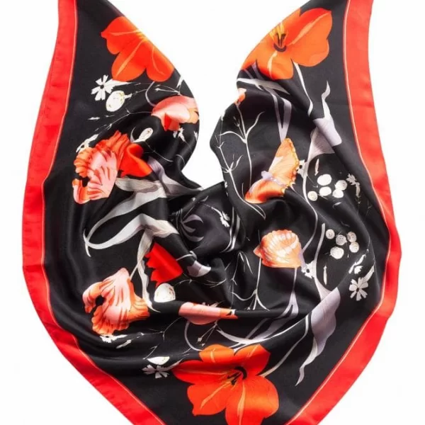 Anna Raxevsky ΦΛΟΡΑΛ ΜΑΝΤΗΛΙ ΛΑΙΜΟΥ ΜΕ ΜΕΤΑΞΩΤΗ ΥΦΗ