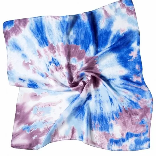 Anna Raxevsky TIE DYE ΜΑΝΤΗΛΙ ΛΑΙΜΟΥ ΜΕ ΜΕΤΑΞΩΤΗ ΥΦΗ