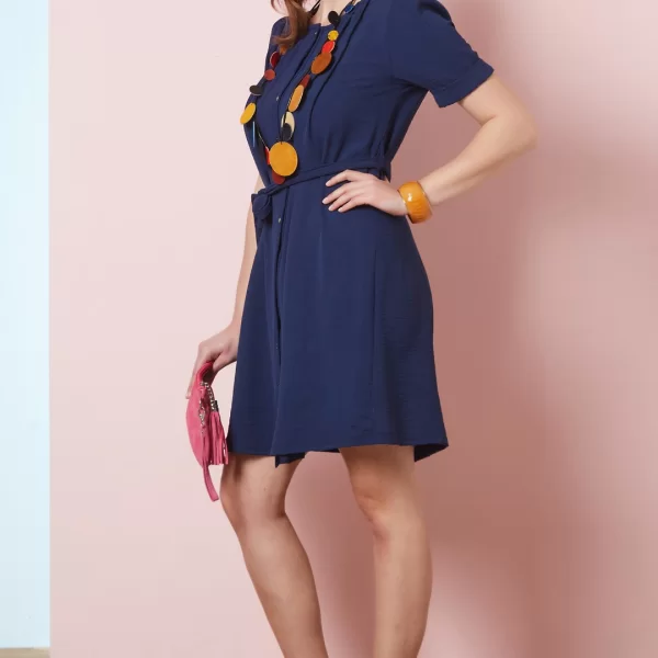 Anna Raxevsky ΜΠΛΕ ΦΟΡΕΜΑ ΣΕΜΙΖΙΕ ΜΕ ΚΟΥΜΠΙΑ