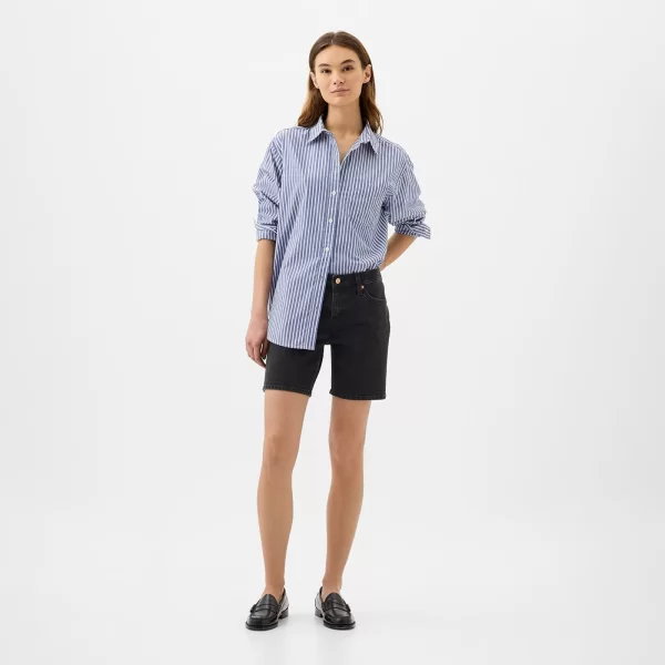 Gap Σορτς GAP 5 Inch Denim Shorts Black Wash W27