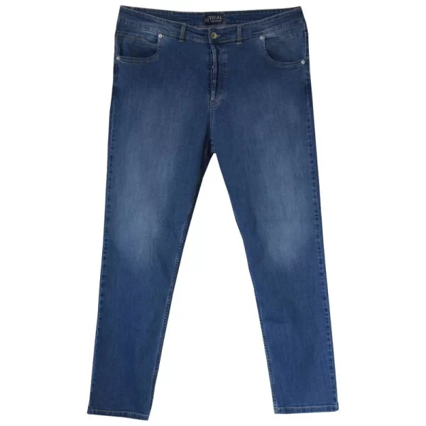 XXXL LEO Jean ελαστικό μεσαίου καβάλου 