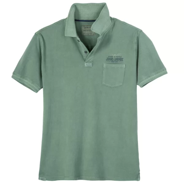 XXXL LEO Stone Washed Polo pique 