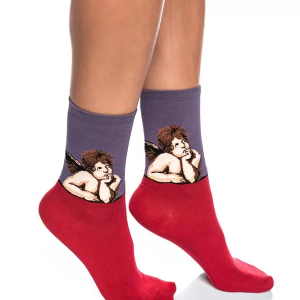 INIZIO ΓΥΝΑΙΚΕΙΑ ΒΑΜΒΑΚΕΡΗ ΚΑΛΤΣΑ ΙΝΙΖΙΟ ΜΕ ΣΧΕΔΙΟ ΌΙ ΑΓΓΕΛΟΙ\' 3197-07-6 ΜΠΟΡΝΤΟ/ΛΙΛΑ