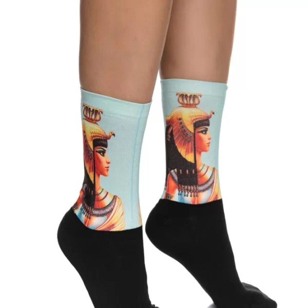 INIZIO ΓΥΝΑΙΚΕΙΑ ΒΑΜΒΑΚΕΡΗ ΚΑΛΤΣΑ ΙΝΙΖΙΟ ΜΕ ΤΥΠΩΜΕΝΟ ΣΧΕΔΙΟ ΝΕΦΕΡΤΙΤΗ 3196-03 ΜΑΥΡΟ/ΣΙΕΛ/ΠΟΡΤΟΚΑΛΙ