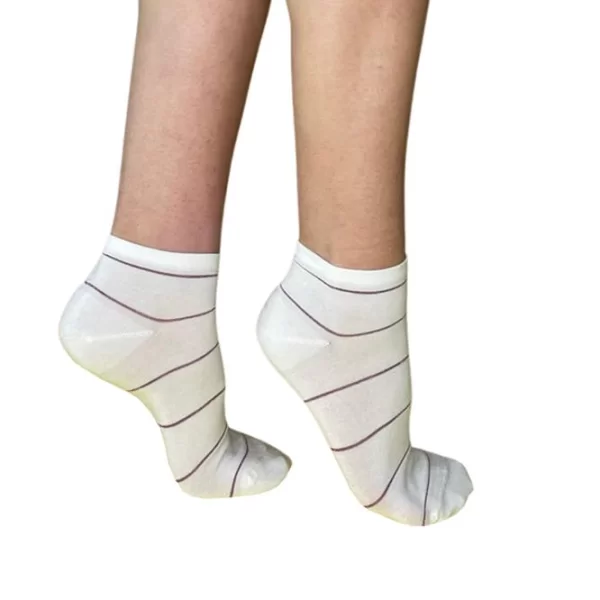 INIZIO ΓΥΝΑΙΚΕΙΑ BAMBOO ΗΜΙΚΟΝΤΗ ΚΑΛΤΣΑ ΜΕ ΣΧΕΔΙΟ ΛΕΠΤΗ ΡΙΓΑ ΓΚΛΙΤΕΡ 3910-1 ΕΚΡΟΥ