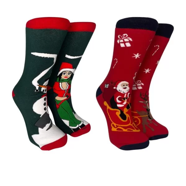 INIZIO ΧΡΙΣΤΟΥΓΕΝΝΙΑΤΙΚΗ ΓΥΝΑΙΚΕΙΑ ΠΕΤΣΕΤΕ ΚΑΛΤΣΑ ΜΕ ΣΧΕΔΙΑ 2ΑΔΑ 3191-72 ΠΡΑΣΙΝΟ/ΚΟΚΚΙΝΟ