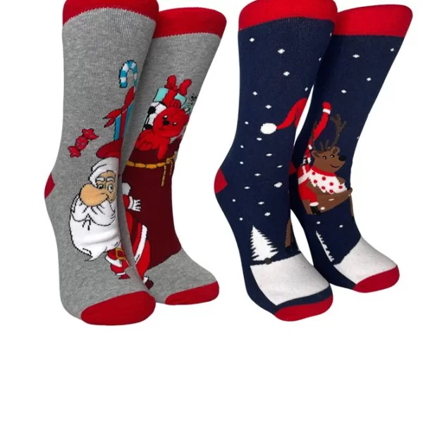 INIZIO ΧΡΙΣΤΟΥΓΕΝΝΙΑΤΙΚΗ ΓΥΝΑΙΚΕΙΑ ΠΕΤΣΕΤΕ ΚΑΛΤΣΑ ΜΕ ΣΧΕΔΙΑ 2ΑΔΑ 3191-41 ΓΚΡΙ/ΜΠΛΕ