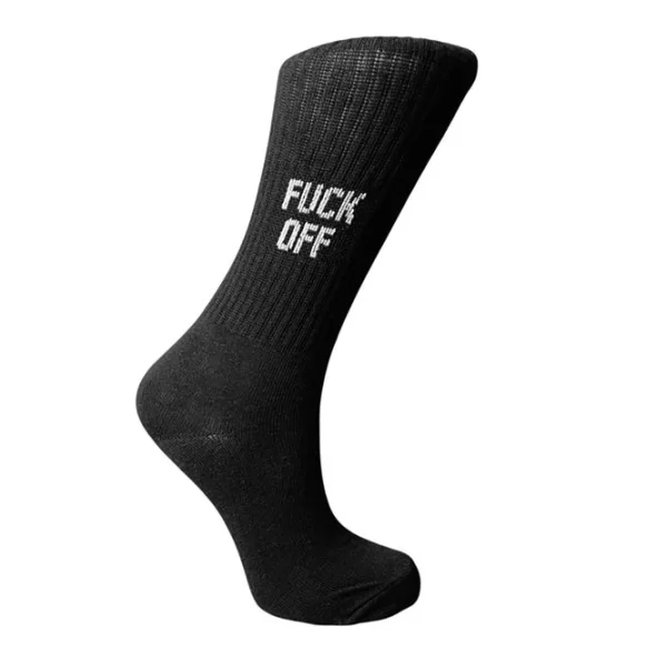 INIZIO ΓΥΝΑΙΚΕΙΑ ΒΑΜΒΑΚΕΡΗ ΚΑΛΤΣΑ ΙΝΙΖΙΟ ΣΧΕΔΙΟ FUCK OFF 3197-28 ΜΑΥΡΟ