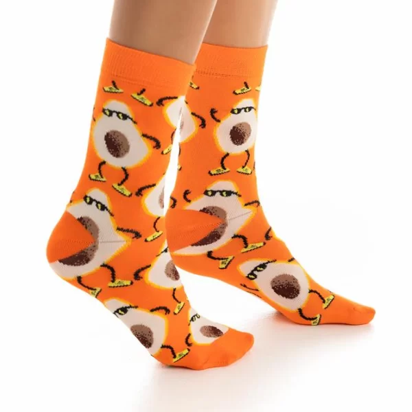 INIZIO ΧΡΩΜΑΤΙΣΤΗ ΒΑΜΒΑΚΕΡΗ ΓΥΝΑΙΚΕΙΑ ΚΑΛΤΣΑ ΜΕ ΣΧΕΔΙΟ ΑΒΟΚΑΝΤΟ 3198-1 ΠΟΡΤΟΚΑΛΙ/ΛΑΧΑΝΙ