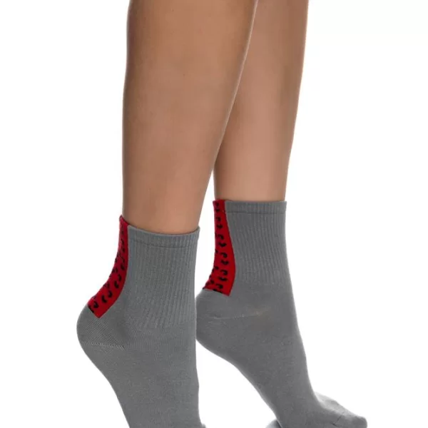 INIZIO ΓΥΝΑΙΚΕΙΑ ΒΑΜΒΑΚΕΡΗ ΚΑΛΤΣΑ ΜΕ ΣΧΕΔΙΟ ΠΙΣΩ 3132-2 ΓΚΡΙ