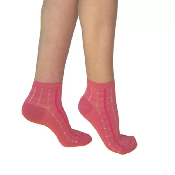 INIZIO ΓΥΝΑΙΚΕΙΑ BAMBOO ΗΜΙΚΟΝΤΗ ΚΑΛΤΣΑ ΜΕ ΣΧΕΔΙΟ ΡΙΓΕΣ 3910-2 ΚΟΡΑΛΙ