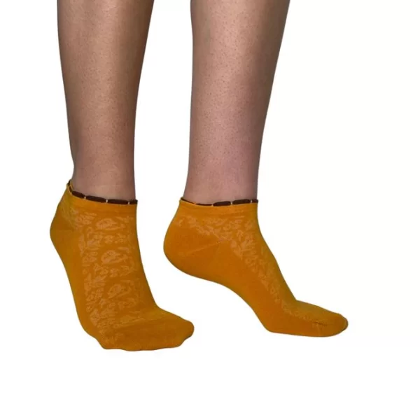 INIZIO ΝΟΝΟΧΡΩΜΗ ΓΥΝΑΙΚΕΙΑ ΚΟΦΤΗ BAMBOO ΚΑΛΤΣΑ INIZIO ΜΕ ΦΛΟΡΑΛ ΣΧΕΔΙΟ 3832 ΠΟΡΤΟΚΑΛΙ