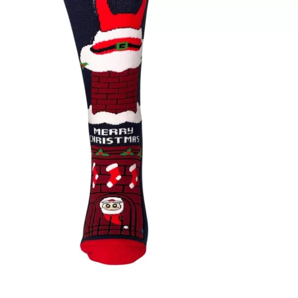 INIZIO ΧΡΙΣΤΟΥΓΕΝΝΙΑΤΙΚΗ ΓΥΝΑΙΚΕΙΑ ΠΕΤΣΕΤΕ ΚΑΛΤΣΑ ΜΕ ΣΧΕΔΙO MERRY CHRISTMAS 3192-51 ΜΠΛΕ/ΛΕΥΚΟ