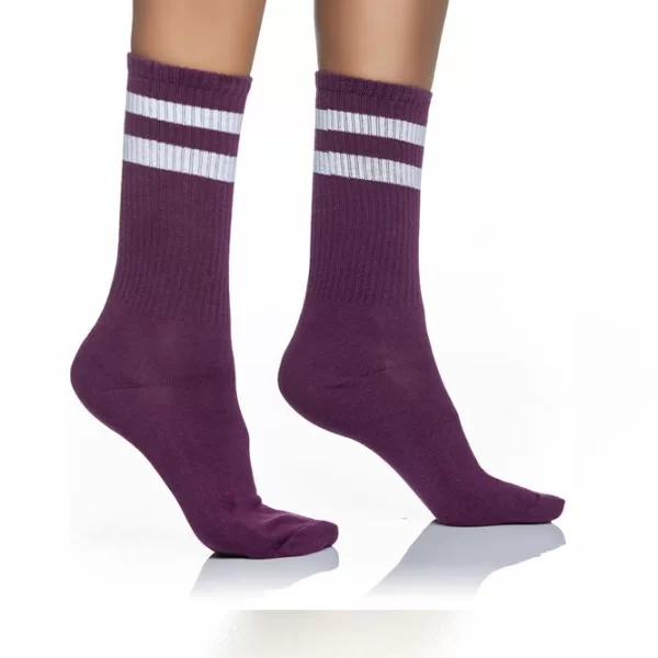 INIZIO ΑΘΛΗΤΙΚΗ ΓΥΝΑΙΚΕΙΑ ΒΑΜΒΑΚΕΡΗ ΚΑΛΤΣΑ ΜΕ ΦΑΡΔΥ ΛΑΣΤΙΧΟ ΚΑΙ ΡΙΓΕΣ 3122 ΜΟΒ