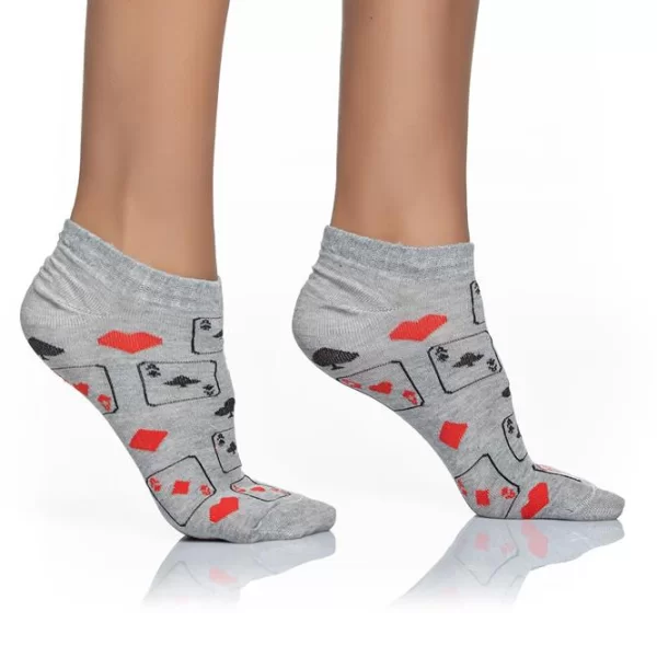 INIZIO ΓΥΝΑΙΚΕΙΑ ΚΟΦΤΗ ΚΑΛΤΣΑ INIZIO ΣΧΕΔΙΟ ΤΡΑΠΟΥΛΟΧΑΡΤΑ 3811-2 ΓΚΡΙ