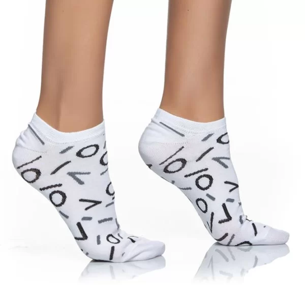 INIZIO ΓΥΝΑΙΚΕΙΑ ΚΟΦΤΗ ΚΑΛΤΣΑ ΜΕ ΣΧΕΔΙΟ LOGO INIZIO 3812 ΛΕΥΚΟ