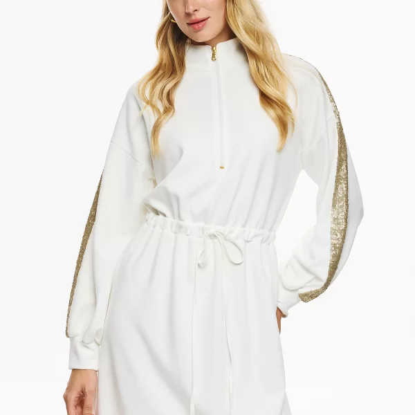  Φόρεμα Φούτερ Με Παγιέτες Στα Μανίκια DEJAVU