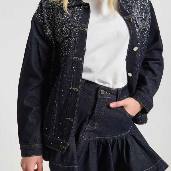  Μπουφάν Τζιν Με Στρας