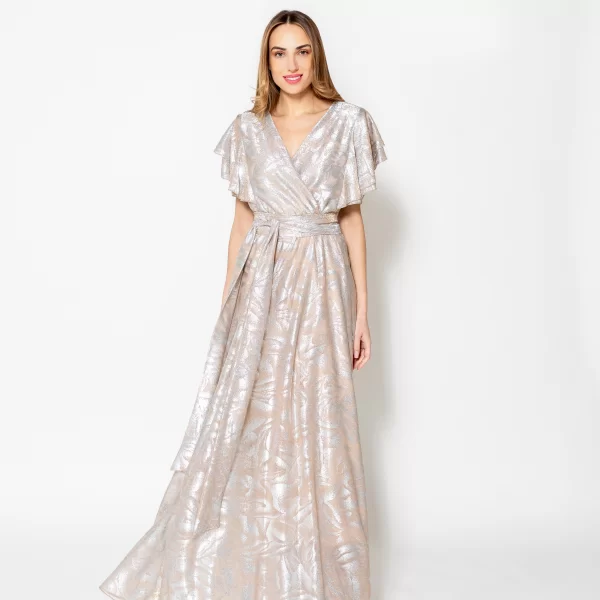  Φόρεμα Maxi Κρουάζε Με Λάμψη GIANNI RODINI