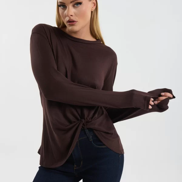 Μπλούζα Μακρυμάνικη Με Κόμπο Στη Μέση Kellys