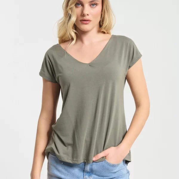  Μπλούζα Με V Λαιμόκοψη & Διακοσμητική Πλάτη Kellys