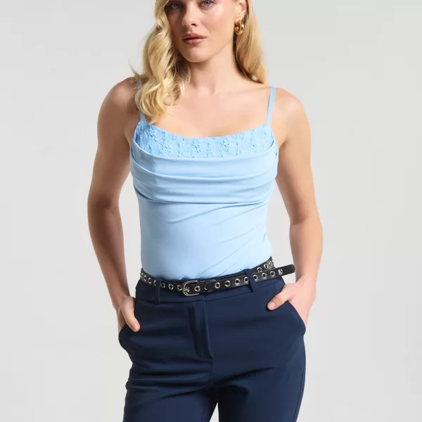  Κορμάκι Ντραπέ Με Cups & Δαντέλα