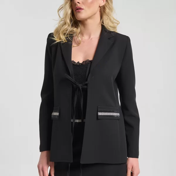  Σακάκι Με Στρας Και Open Back Kellys