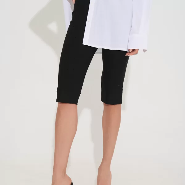  Παντελόνι DEJAVU Κάπρι Με Στρας