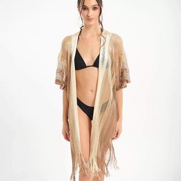  Κιμονό BLE Με Κρόσια Και Διχρωμία