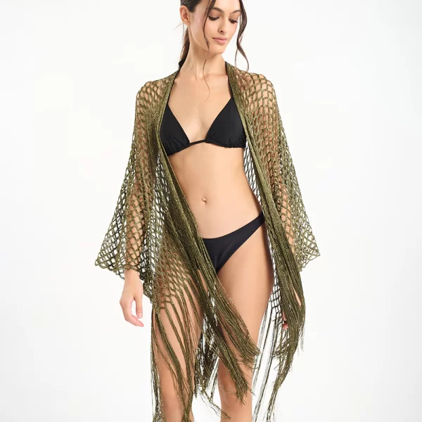 Κιμονό BLE Διάτρητο Με Κρόσια