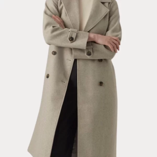 Vero Moda ΠΑΛΤΟ VERO MODA VMFORTUNEVEGA LONG TRENCHCOAT GA SILVERMINK VERO MODA
